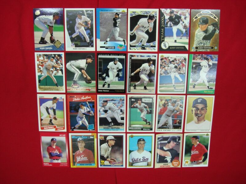 Robin Ventura Baseball Card Lot #2 (24 Cards) - Minor League Rookies & 2nd Year