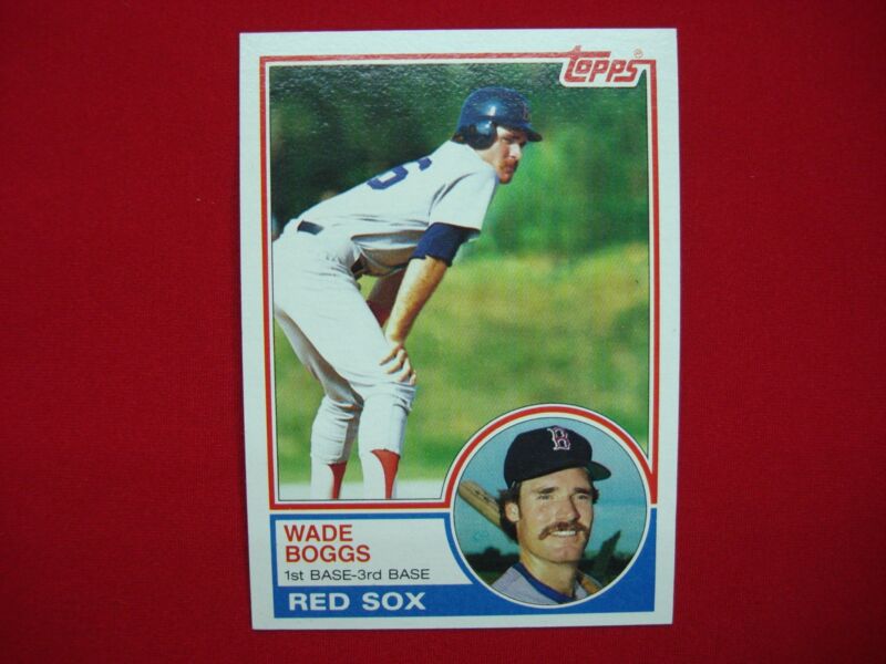 1983 Topps Wade Boggs Rookie Card #498 RC - Boston Red Sox