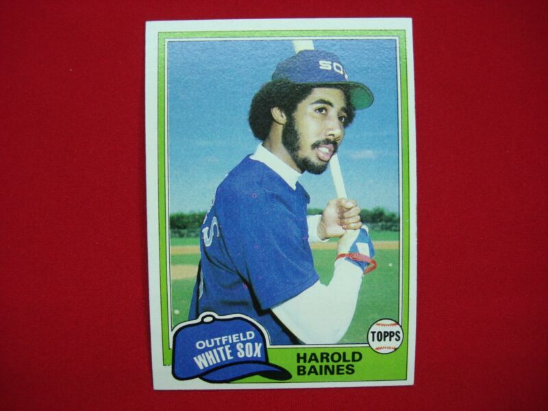 1981 Topps Harold Baines Rookie Card #347 RC - Chicago White Sox - PSA Graded