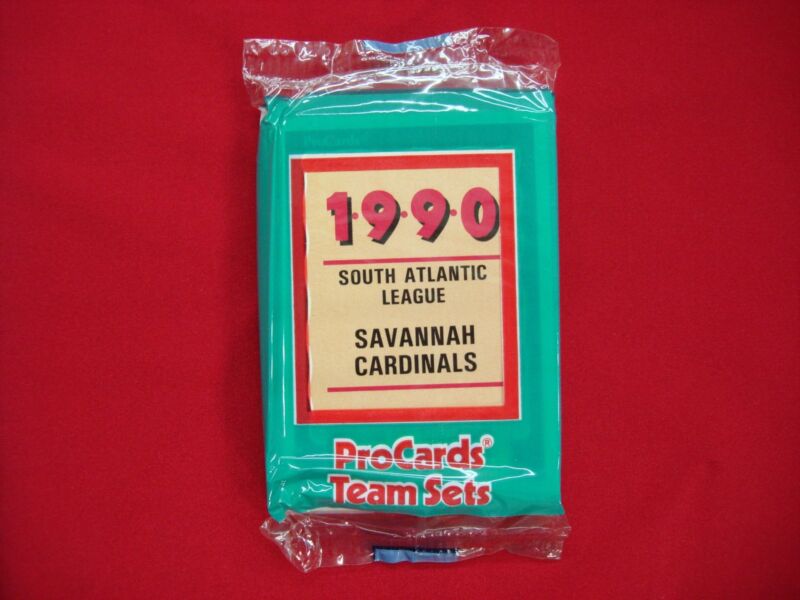 1990 Savannah Cardinals ProCards Minor League Baseball Set