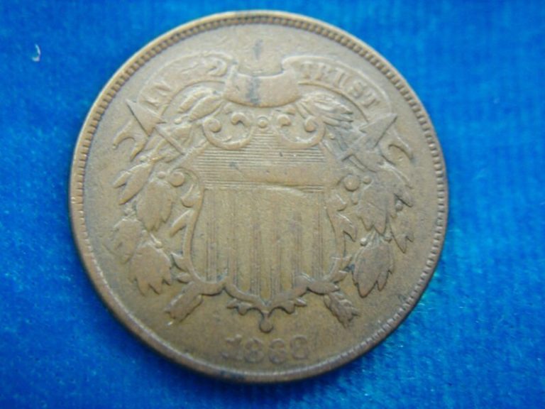 1868 Two Cent Piece - Circulated US Coin