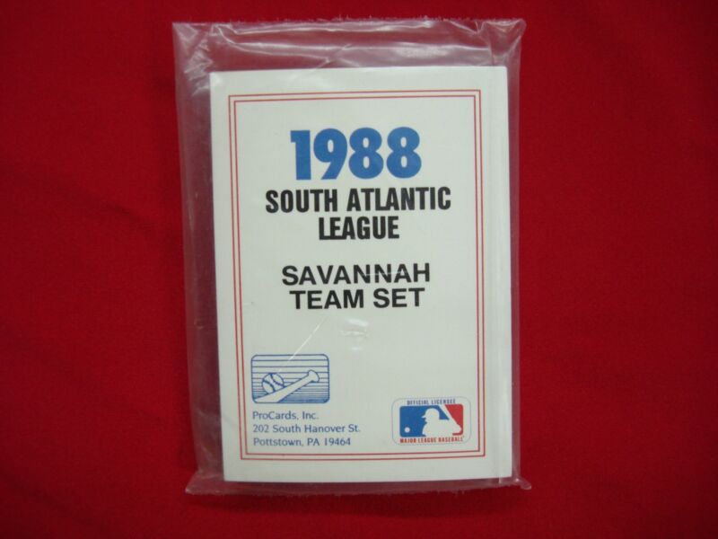 1988 Savannah Cardinals ProCards MiLB Team Set with Mike Alvarez