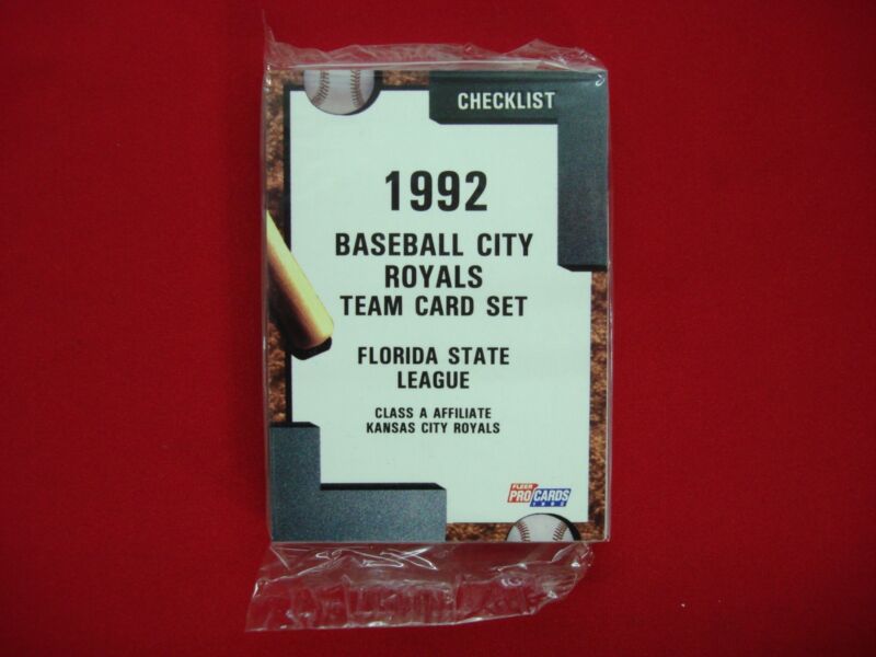 1992 Fleer ProCards Baseball City Royals MiLB Team Set - Sealed
