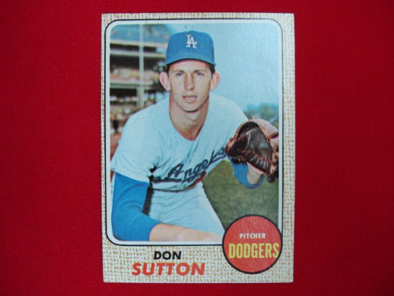 1968 Topps Don Sutton #103 Los Angeles Dodgers Baseball Card