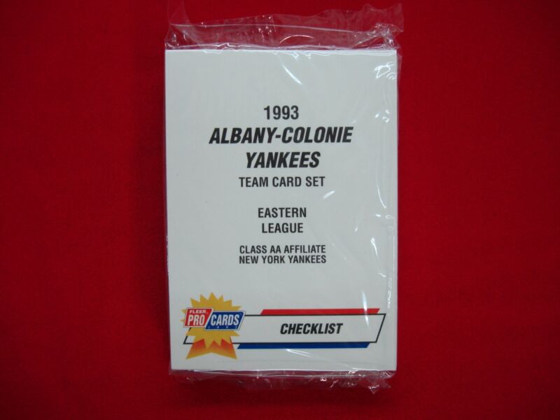 1993 Fleer Procards Albany-Colonie Yankees MLB Team Set