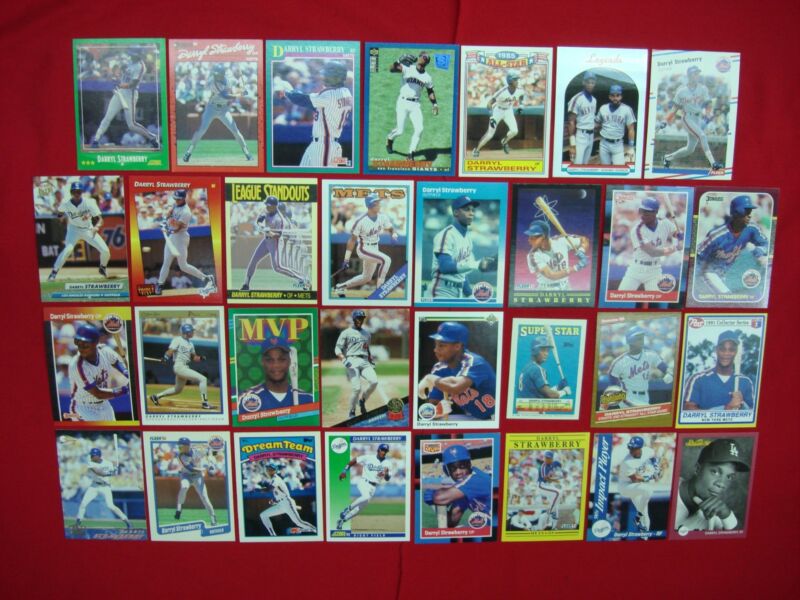 Darryl Strawberry baseball card lot of 31