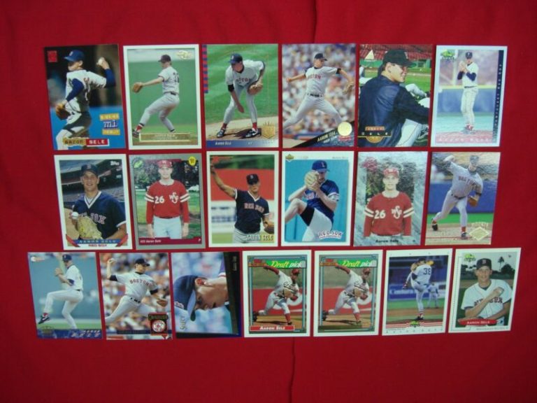 Aaron Sele rookie and early career baseball card lot