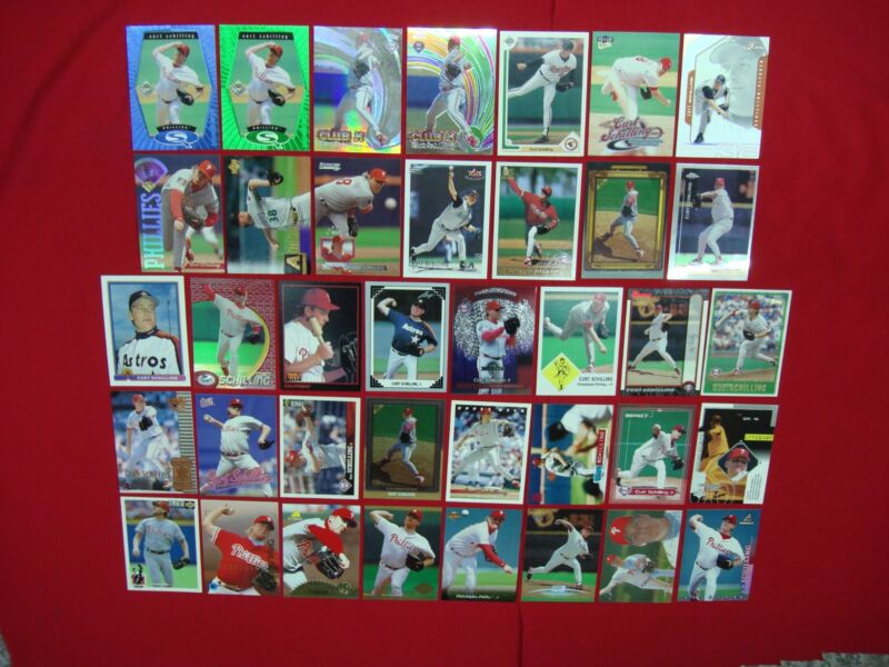 Curt Schilling baseball card collection