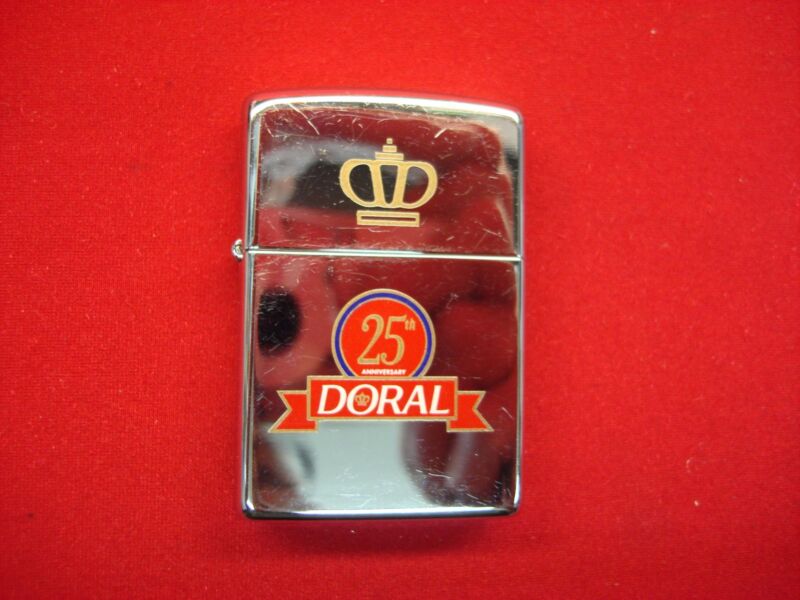 Vintage 1995 Doral 25th Anniversary Zippo Lighter
