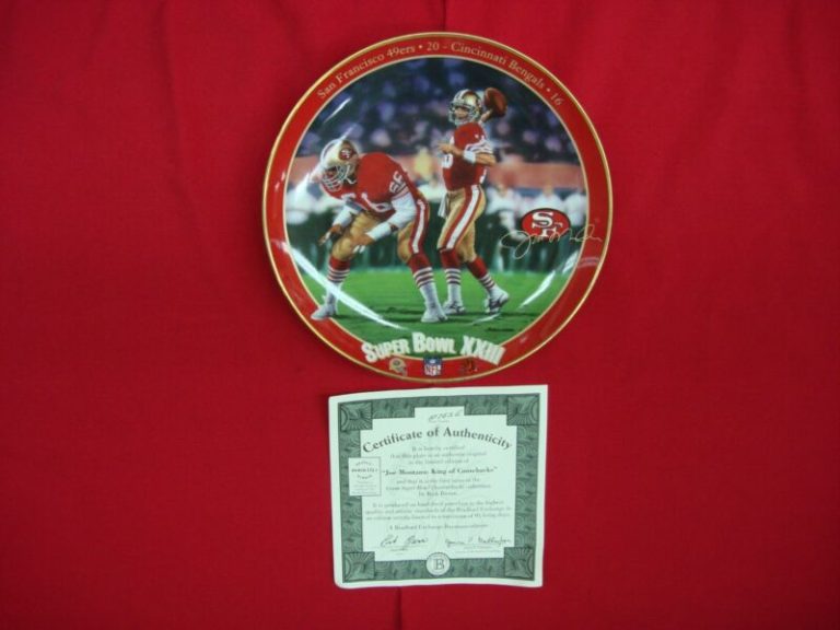Limited Edition Joe Montana Super Bowl Plate - Bradford Exchange (Mint Condition)