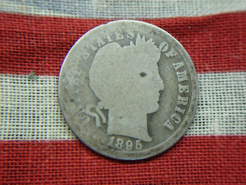 1895-S Barber Dime in excellent condition