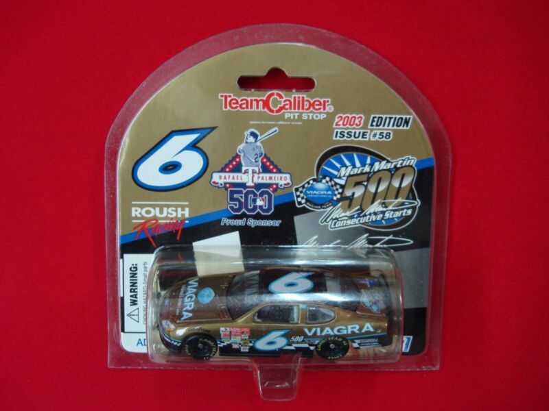 Mark Martin #6 Team Caliber 2003 NASCAR Die Cast Car - Pit Stop Issue #58 (1:64 Scale)