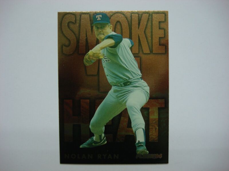 1994 Fleer Nolan Ryan Smoke 'N Heat Insert Card #10 - Texas Rangers HOF - PSA Graded