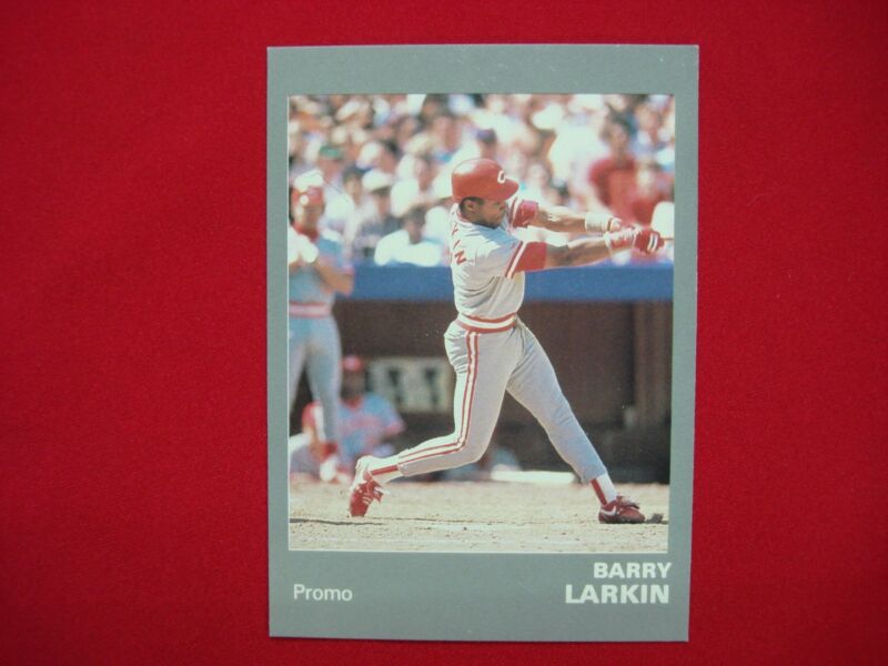1990 Star Company Barry Larkin Error Blank Back Promo Card - Cincinnati Reds