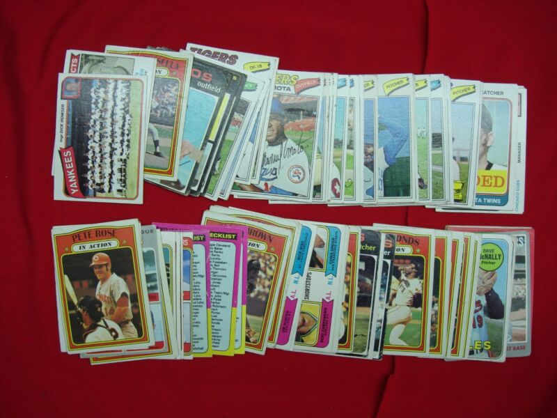 Vintage 1970s baseball card collection featuring stars and nostalgic finds.