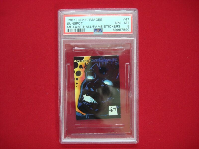 PSA 9 Sunspot #47 Mutant Hall of Fame Sticker (1987)