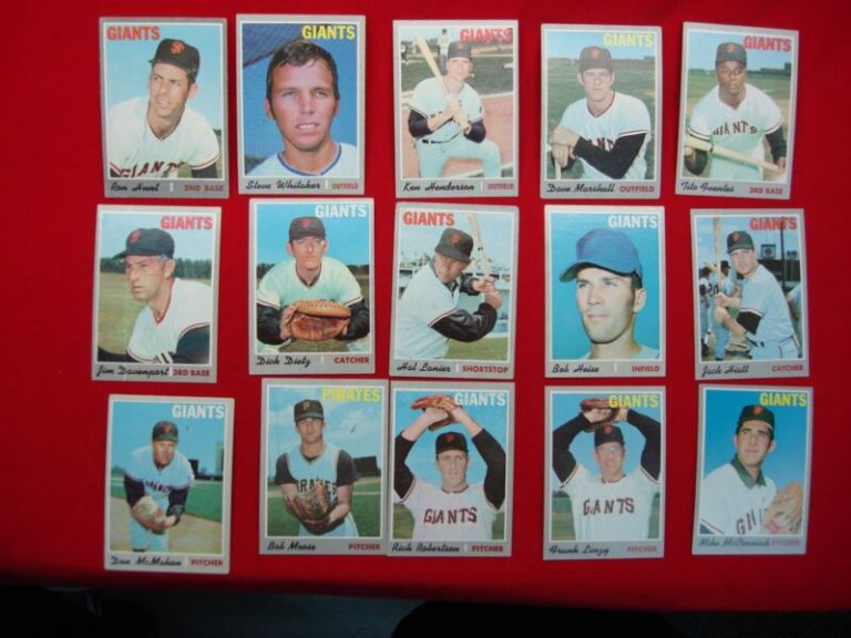 1970 Topps San Francisco Giants baseball cards, vintage collection