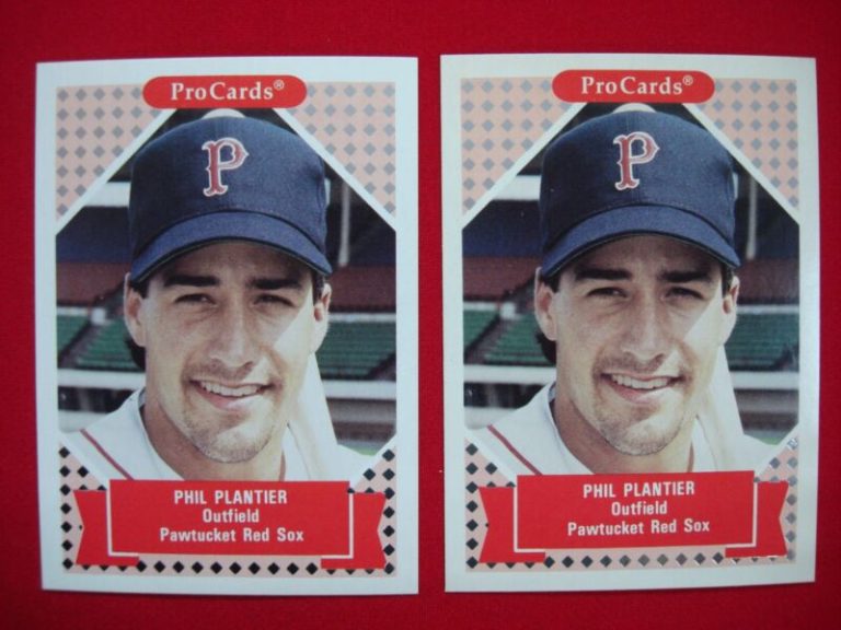 Phil Plantier 1991 ProCards baseball cards, base card and rare Five State Expo promo