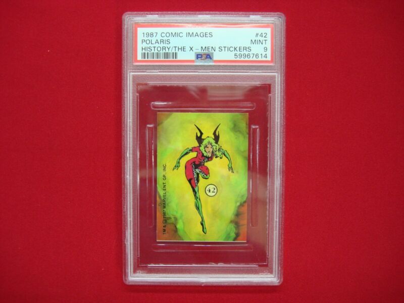 PSA 9 graded Polaris #42 (1987) Comic Images X-Men sticker