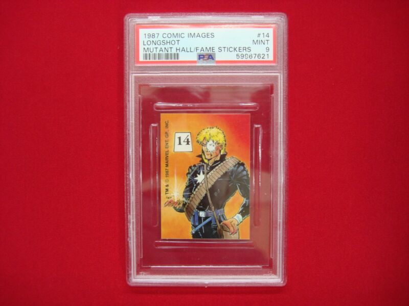 PSA 9 Graded Longshot #14 Mutant Hall of Fame Sticker (1987)