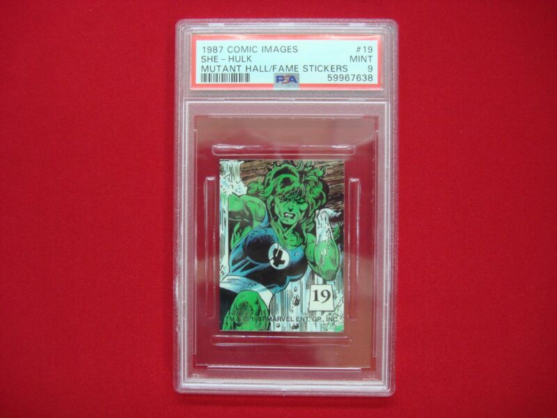 PSA 9 Graded She-Hulk #19 Comic Images Sticker (1st EVER!)
