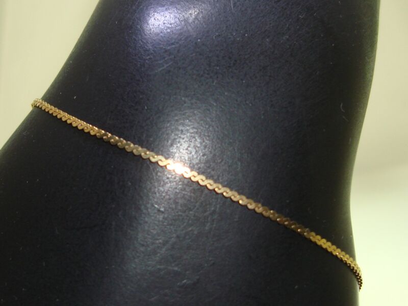 AMC Italy sterling silver vermeil 'S' chain bracelet