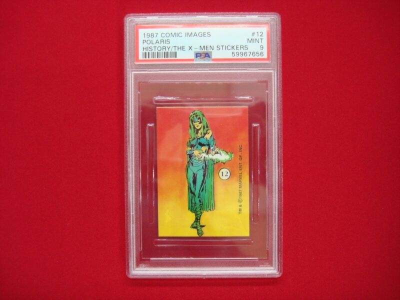 PSA 9 Gem Mint Polaris #12 X-Men Comic Images Sticker