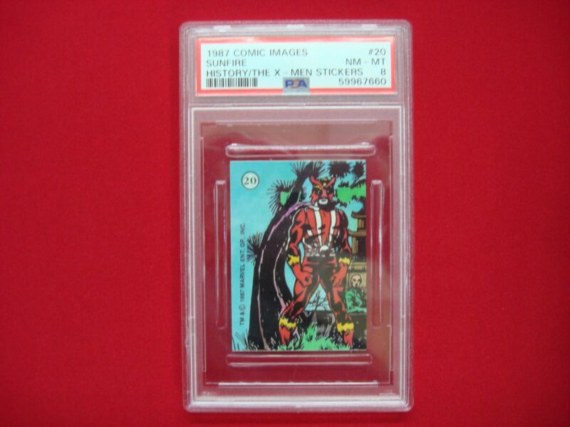 PSA 8 graded Sunfire #20 History of the X-Men comic sticker (1 of 1)