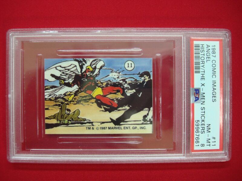 PSA 8 Graded Angel #11 History of the X-Men Sticker
