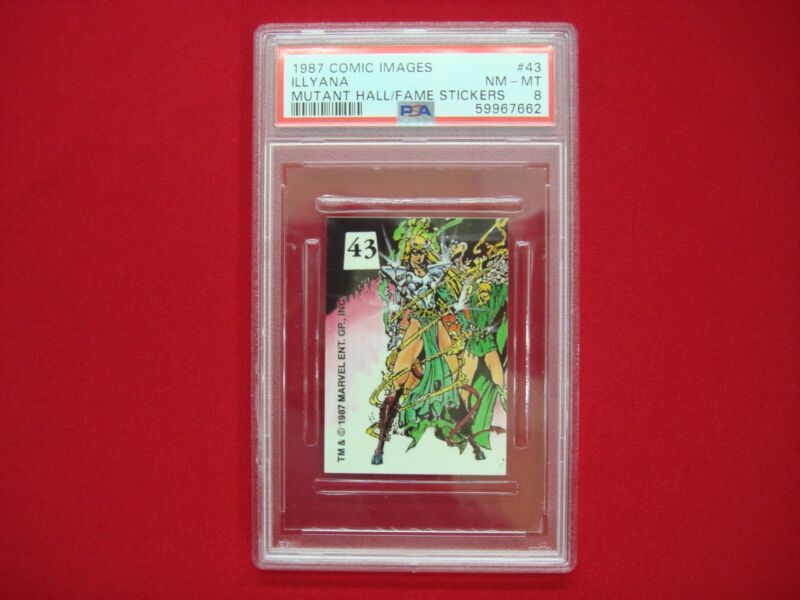 Rare Illyana #43 Mutant Hall of Fame Sticker PSA 8 NM-MT - ONLY Graded