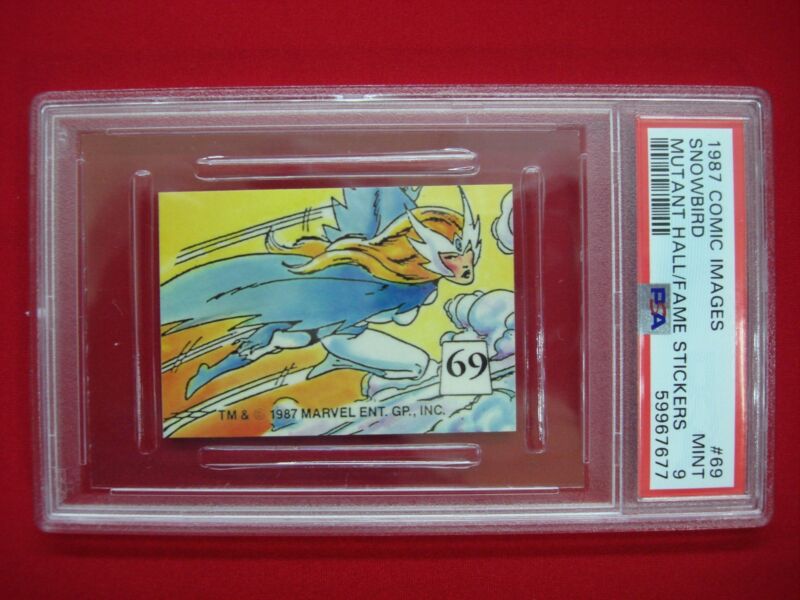 PSA 9 Gem Mint Snowbird #69 Mutant Hall of Fame Sticker
