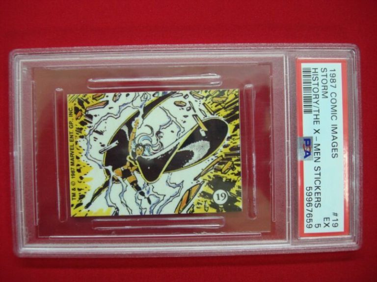 PSA 5 Graded Storm #19 History of the X-Men Sticker (1987)