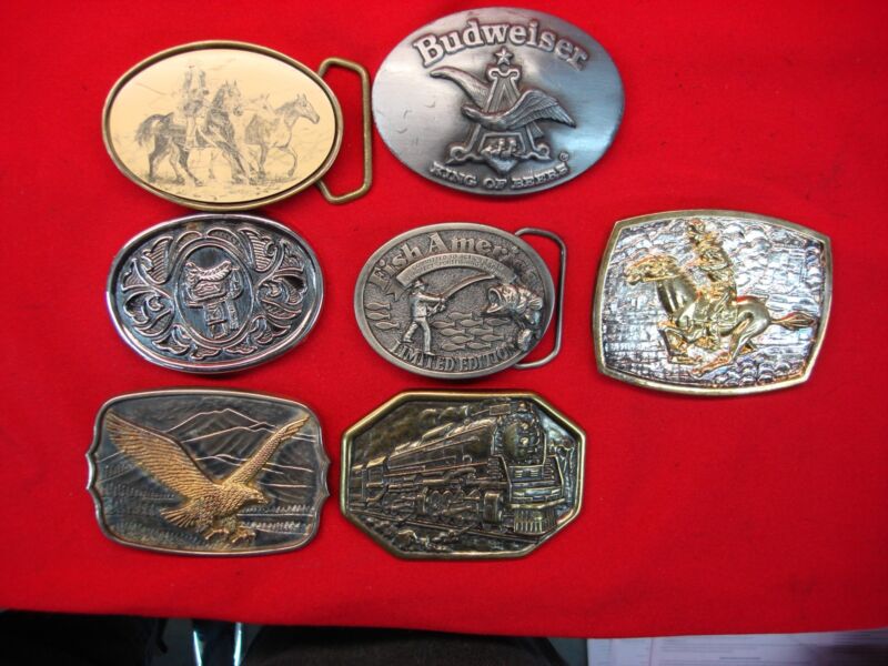 Vintage Western Belt Buckles (7-Pack)