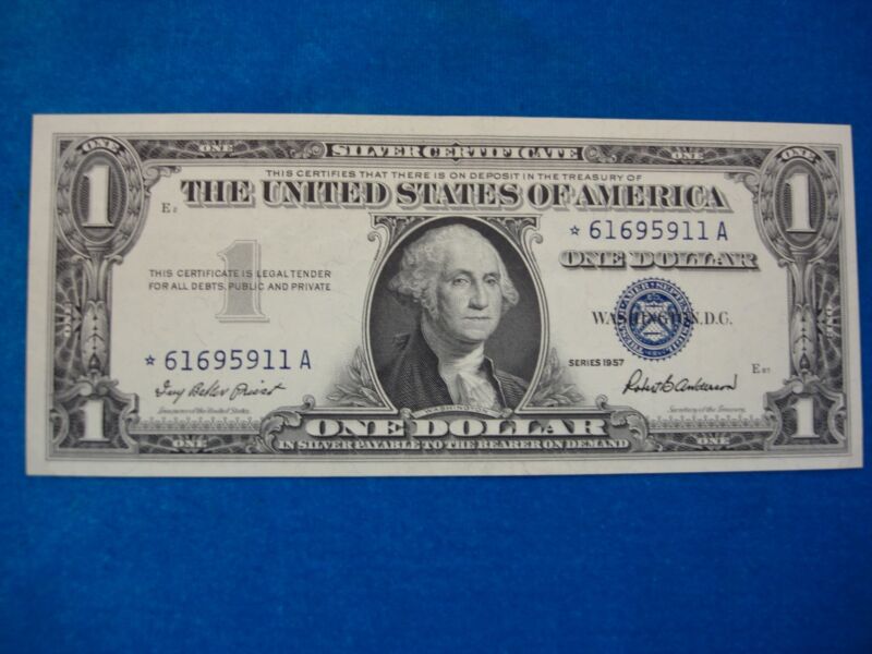 1957 $1 Silver Certificate Star Note - Crisp, Uncirculated