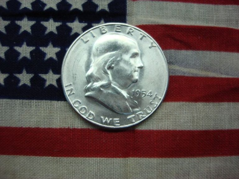 1954-S Franklin Half Dollar in BU, Satin Finish