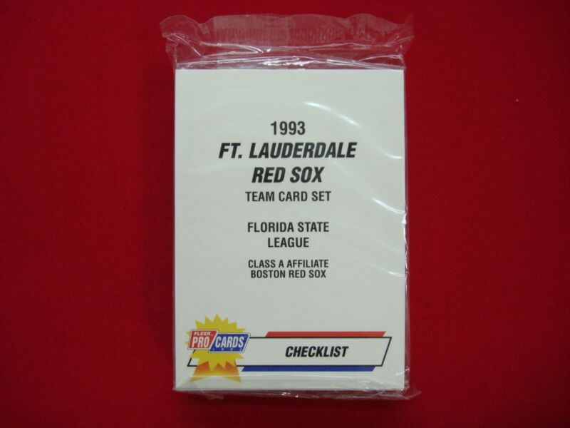 1993 Fort Lauderdale Red Sox Fleer ProCards MiLB Team Set - Factory Sealed Vintage Baseball Cards