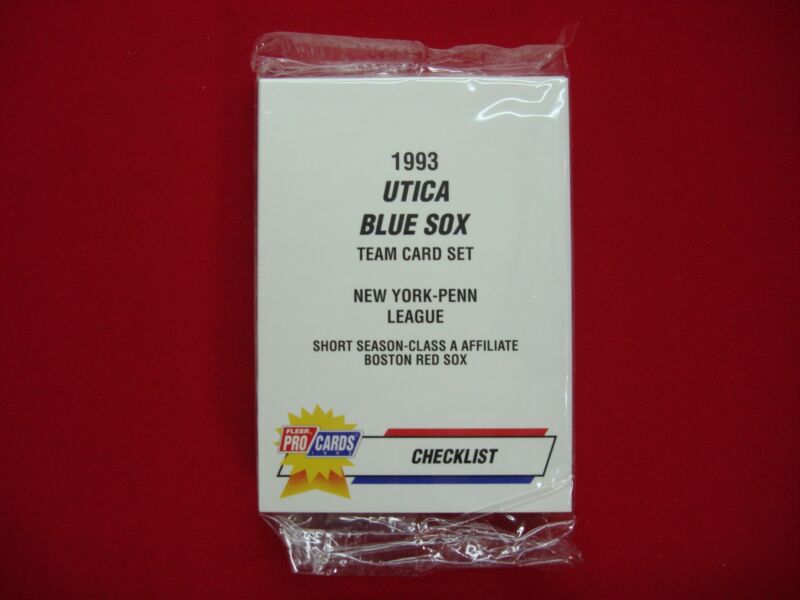 1993 Utica Blue Sox Fleer ProCards MLB Affiliate Team Set (Factory Sealed)