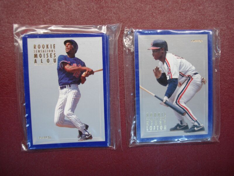 1993 Fleer Rookie Sensations Complete Set - 20 Cards Featuring Moises Alou and Kenny Lofton
