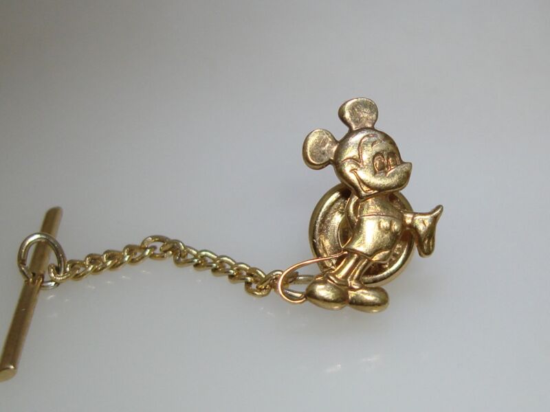 Vintage Walt Disney Sterling Silver Mickey Mouse Tie Tac