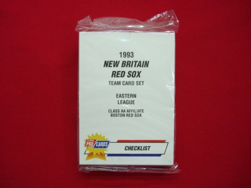 Factory sealed 1993 Fleer ProCards New Britain Red Sox Minor League Baseball Team Set