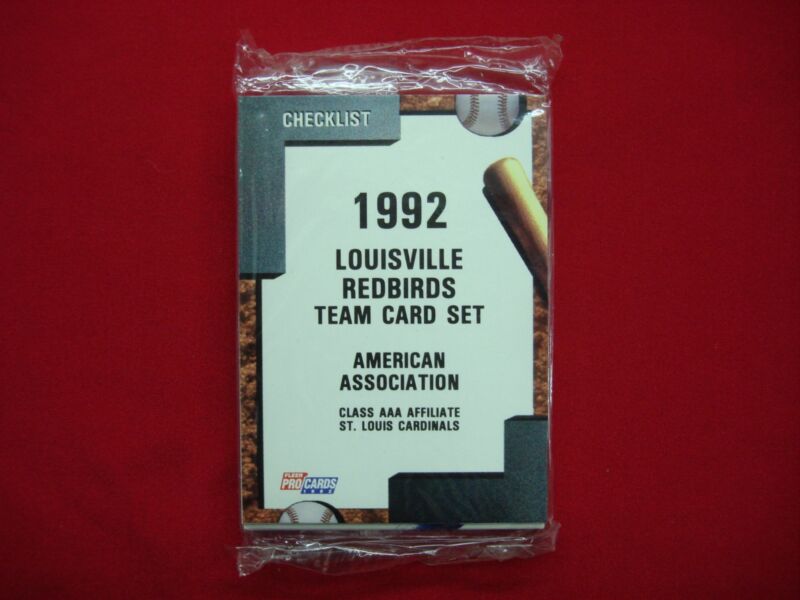 1992 Louisville Redbirds Fleer ProCards MLB Team Set (Sealed)