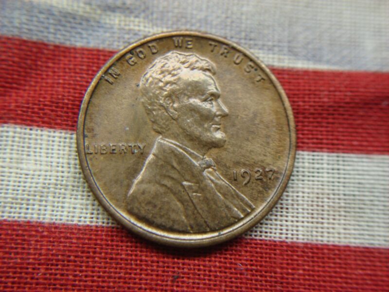 1927-B Lincoln Cent (UNC) with brown patina