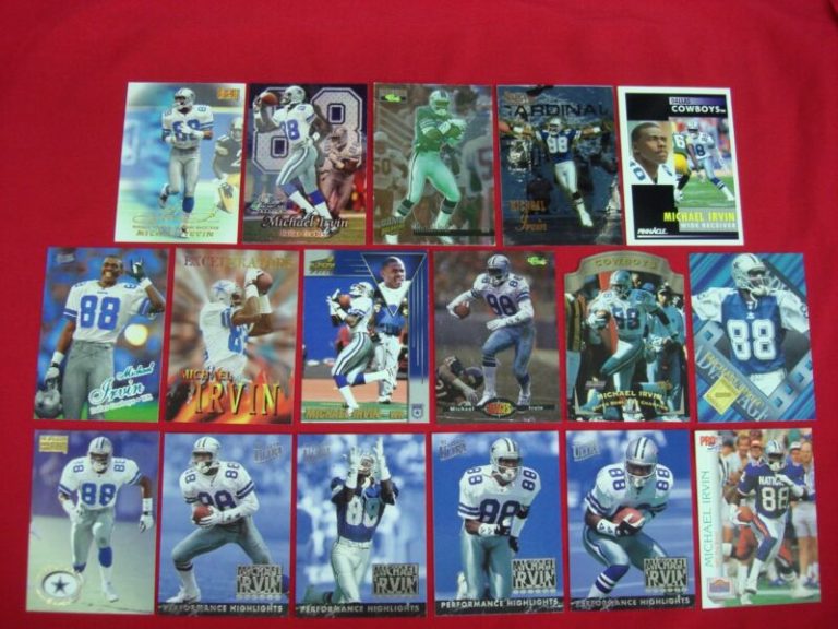 Michael Irvin Dallas Cowboys Trading Card Lot of 17 (#4 of 6)