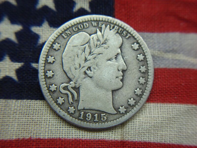1915-D Barber Quarter in Excellent Condition