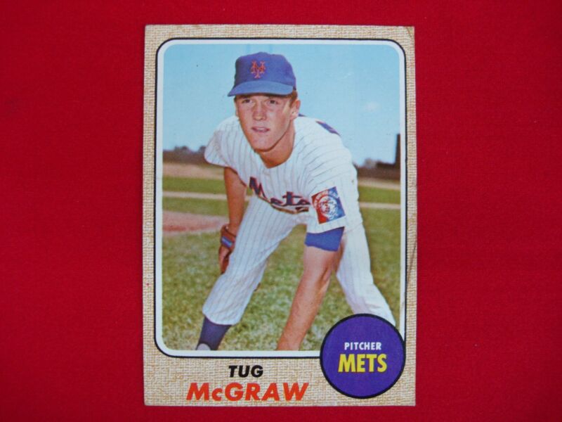 1968 Topps Tug McGraw #236 New York Mets Baseball Card