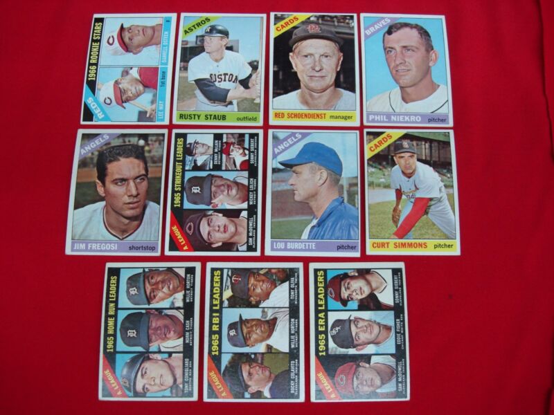 Vintage 1966 Topps Better Baseball Card Lot