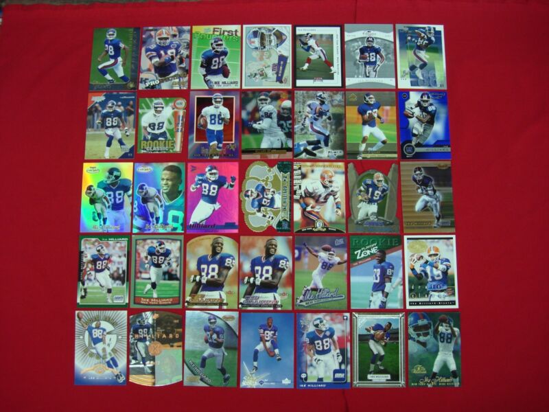 Ike Hilliard Giants Football Card Collection