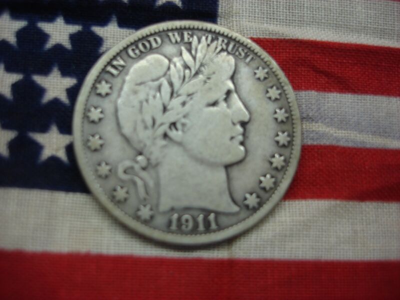 1911-S Barber Half Dollar