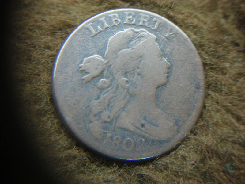 1802 Stemless Wreath Draped Bust Large Cent - Rare US Copper Coin