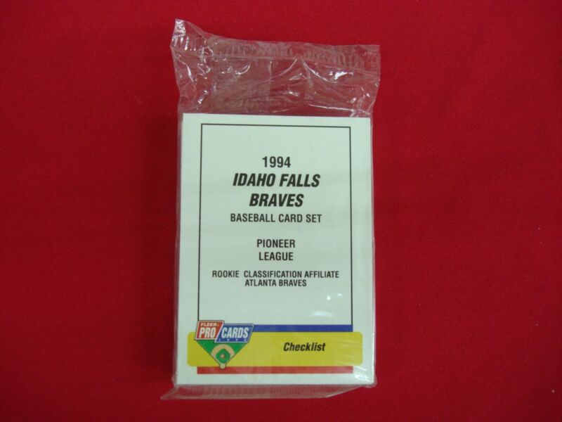 1994 Fleer ProCards Idaho Falls Braves Minor League Team Set